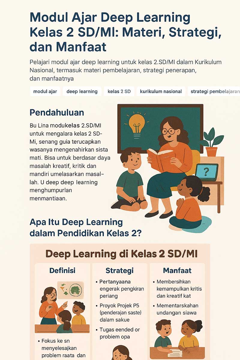 Infografik Modul Deep Learning Kelas 2