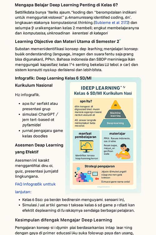 infografis Modul Ajar Deep Learning Kelas 6