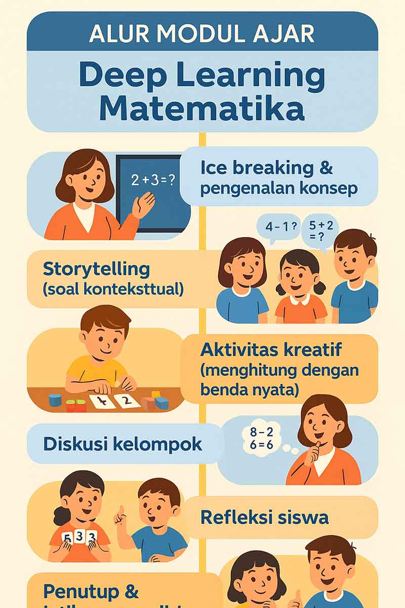 infografis Modul Ajar Deep Learning Matematika Kelas 1