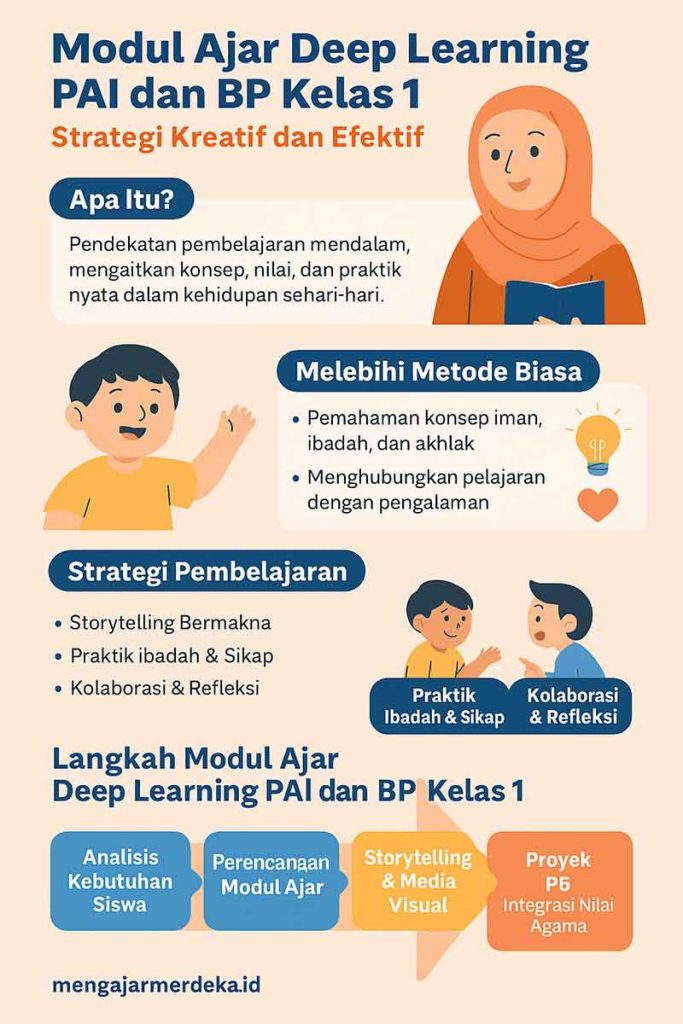 infografis Modul Ajar Deep Learning PAI dan BP Kelas 1