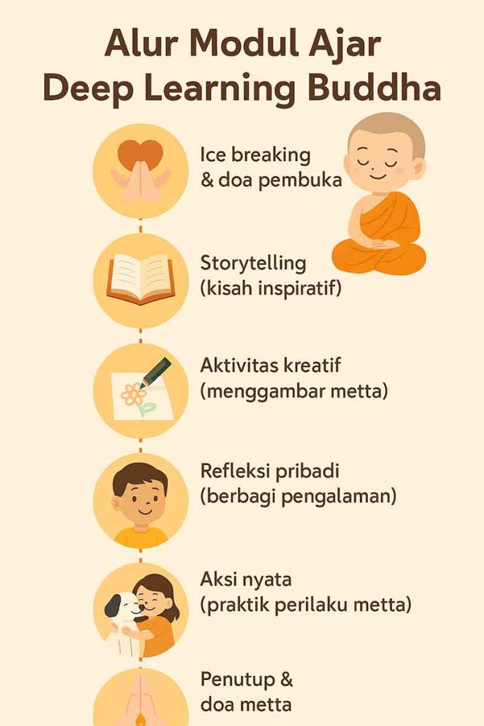 infografis Modul Ajar Deep Learning Pendidikan Agama Budha & Budi Pekerti Kelas 1