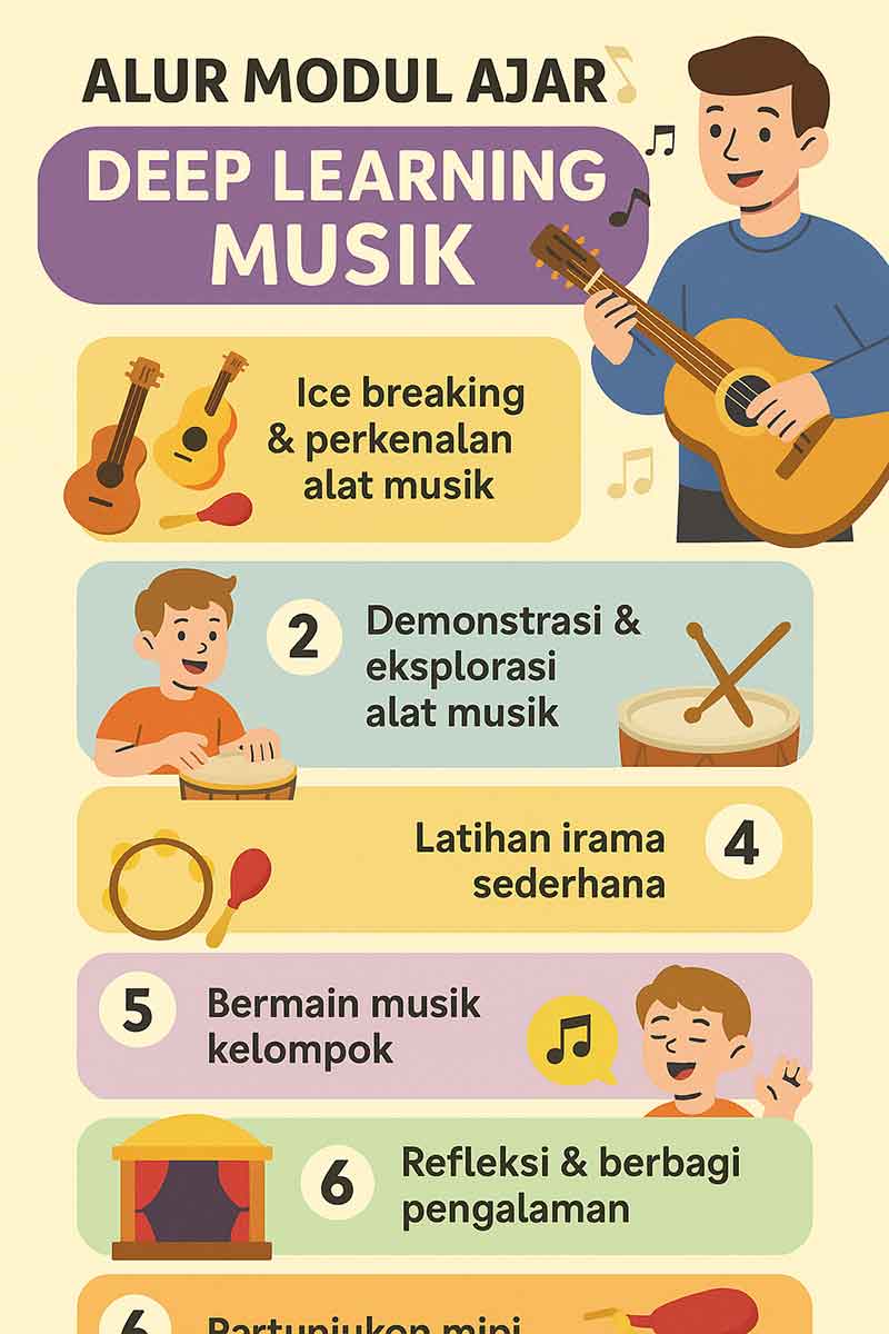 infografis Modul Ajar Deep Learning Seni Musik Kelas 1