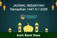 Jadwal Imsakiyah Ramadhan 1447 H 2026 M Kabupaten Aceh Barat Daya